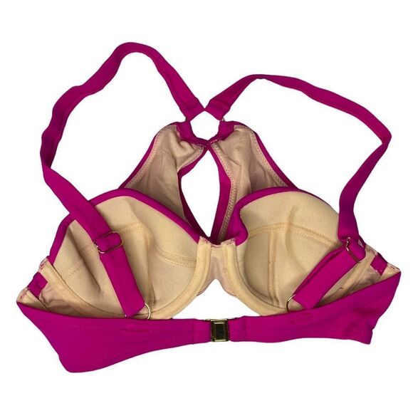 NEW L’Agent Agent Provocateur Adrina Bikini Top in Pink Size XS - Picture 3 of 6